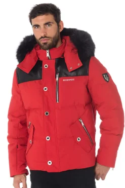 Blouson Homme Horspist Napoleon Rouge Noir