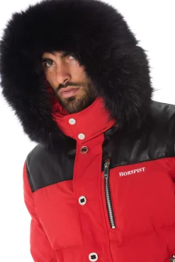 Blouson Homme Horspist Napoleon Rouge Noir