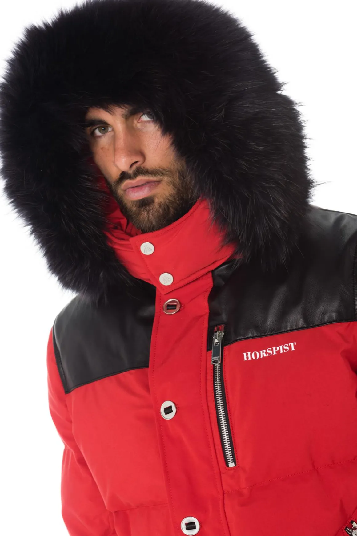 Blouson Homme Horspist Napoleon Rouge Noir