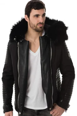Blouson Homme Horspist Vegas Full Black Col Noir