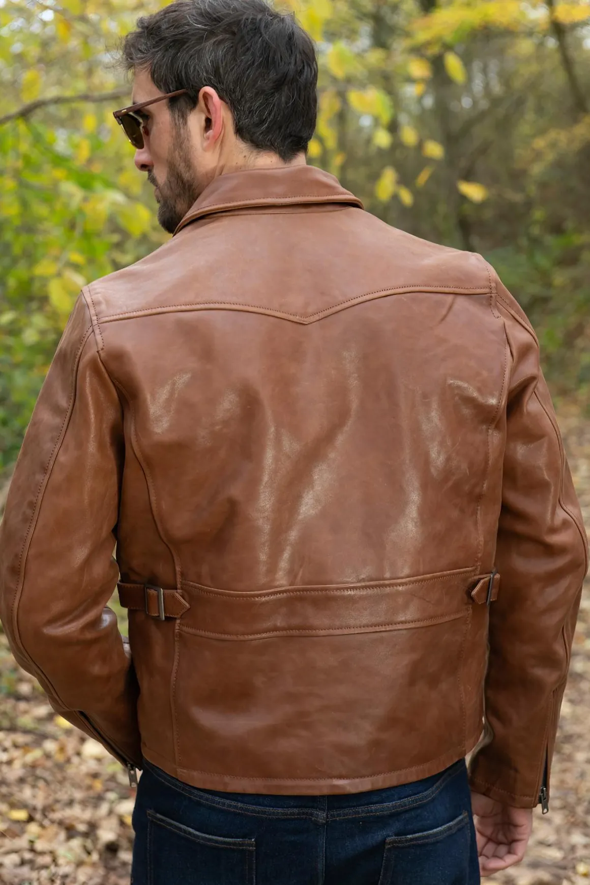 Blouson Homme Iron & Resin Gambler Horse Cognac