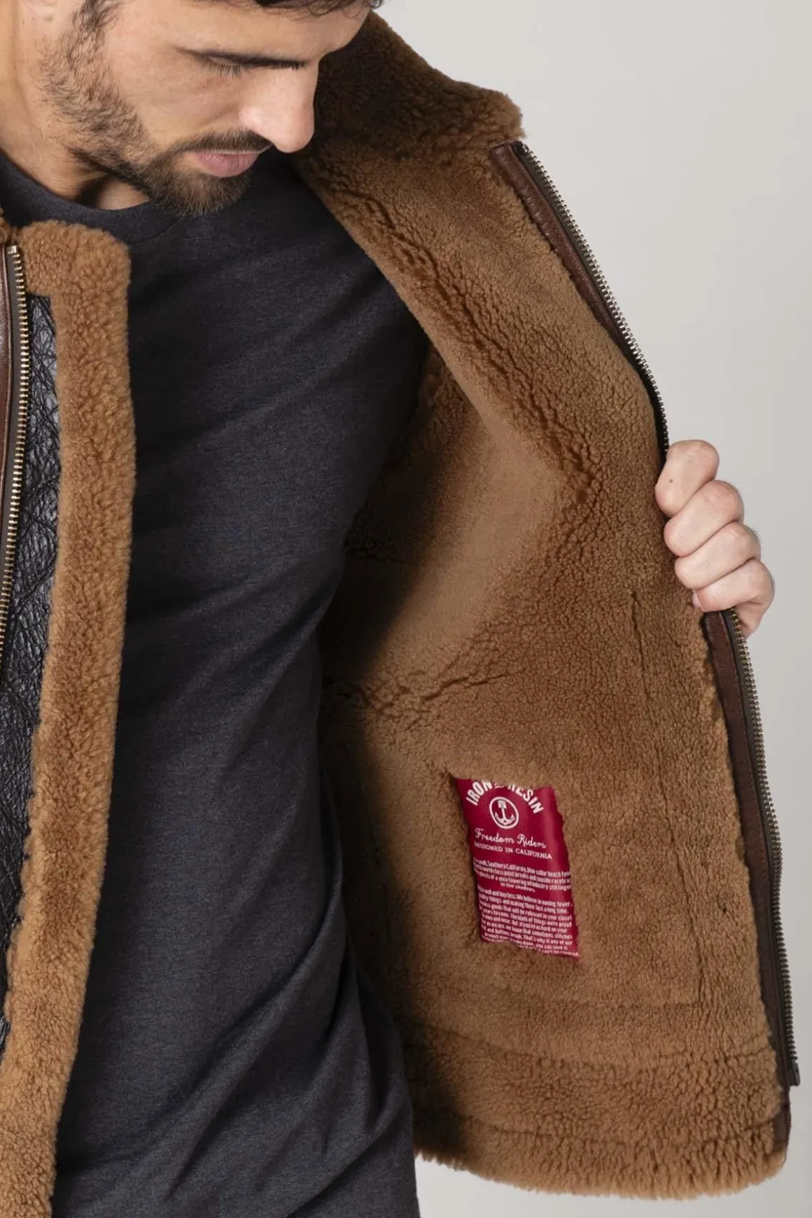 Blouson Homme Iron & Resin Kavalan Tobacco / Cognac