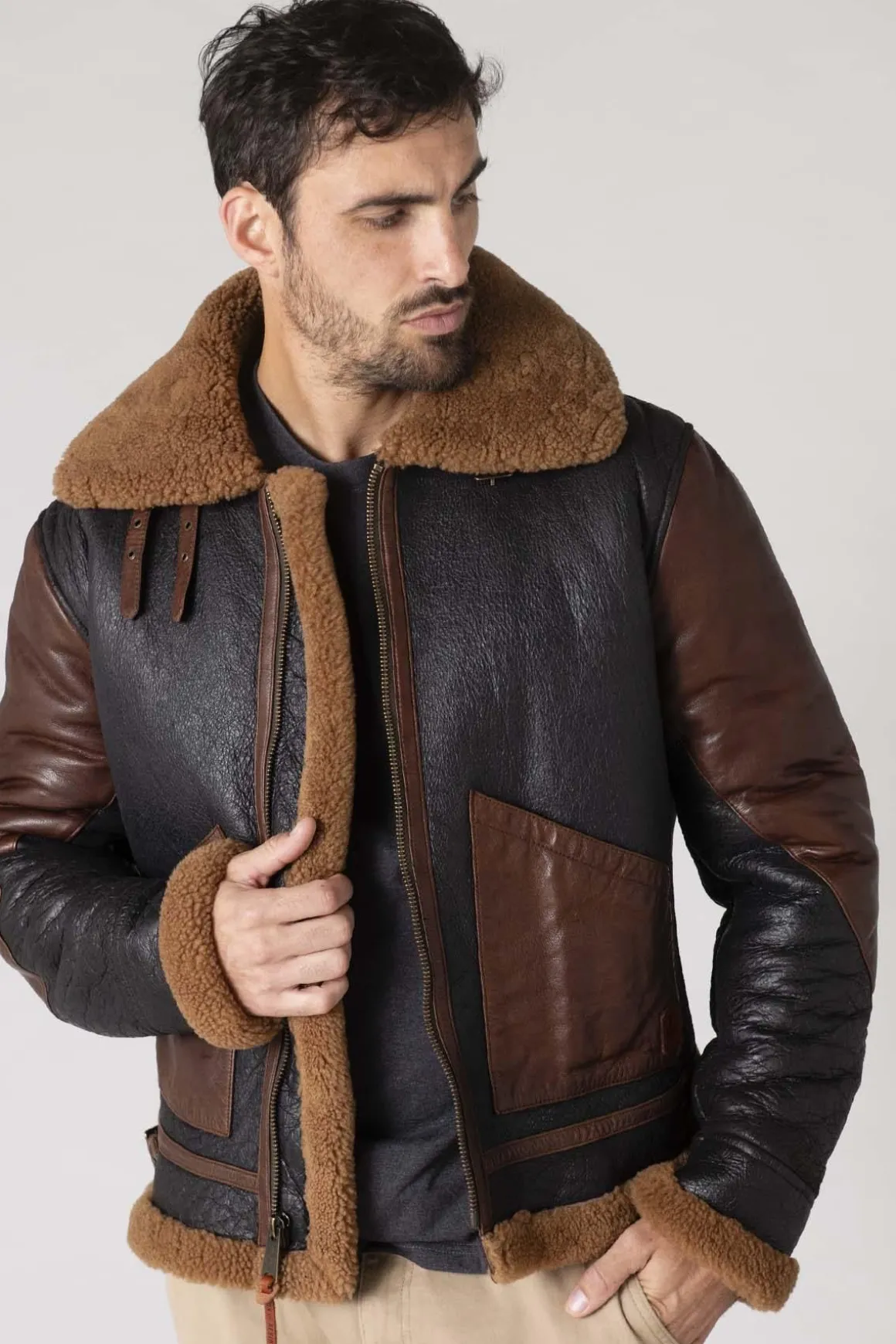 Blouson Homme Iron & Resin Kavalan Tobacco / Cognac