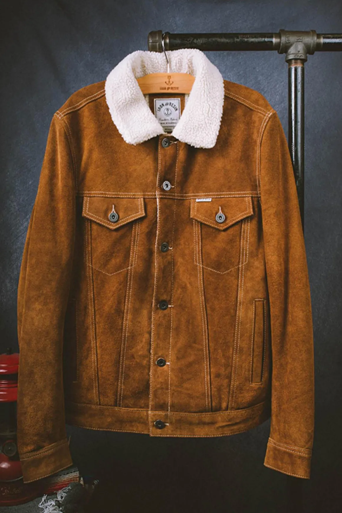 Blouson Homme Iron & Resin Open Road Buffalo Jacket Cognac