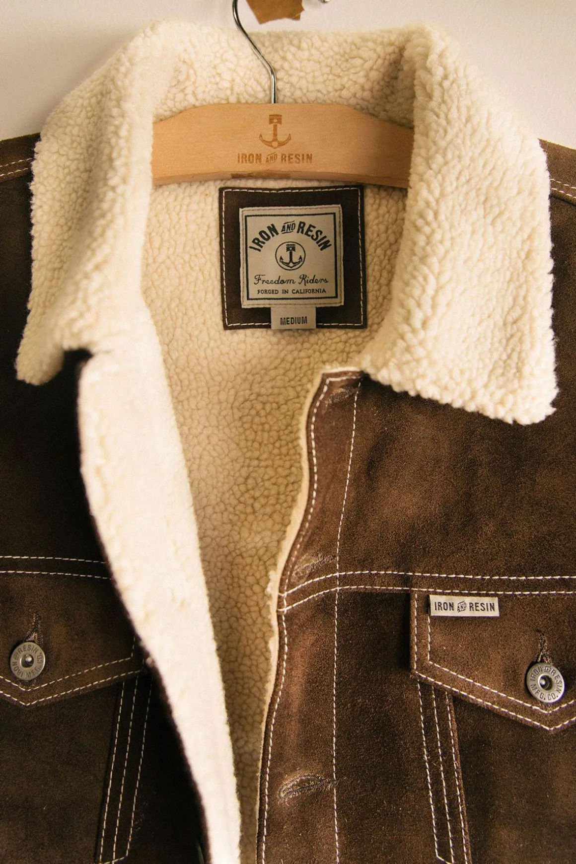 Blouson Homme Iron & Resin Open Road Buffalo Jacket Brown