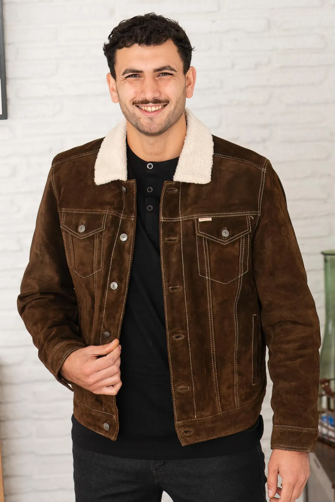 Blouson Homme Iron & Resin Open Road Buffalo Jacket Brown
