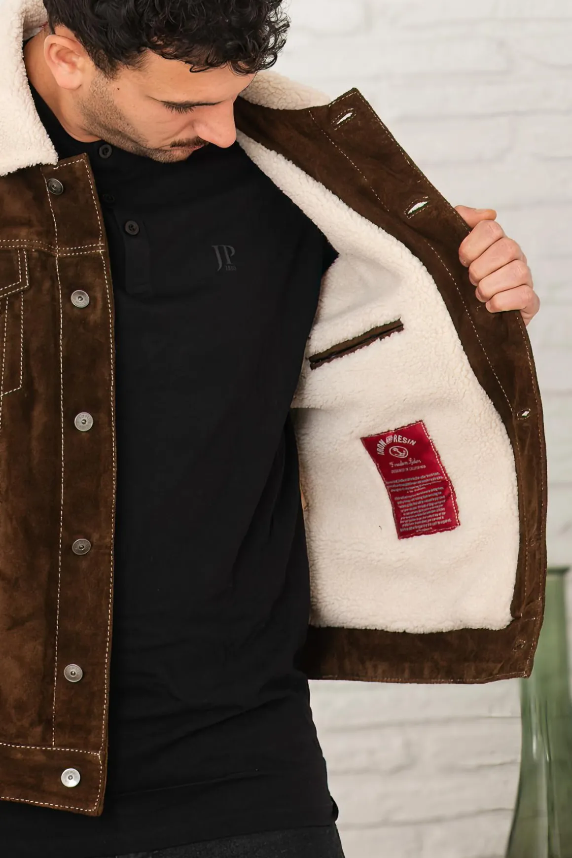 Blouson Homme Iron & Resin Open Road Buffalo Jacket Brown