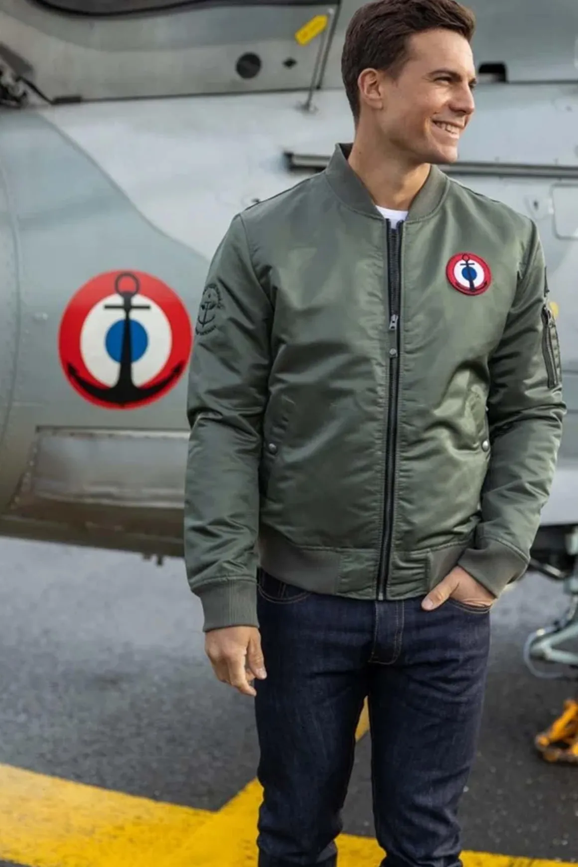 Blouson Homme Marine Nationale Spirit Mn Khaki Green