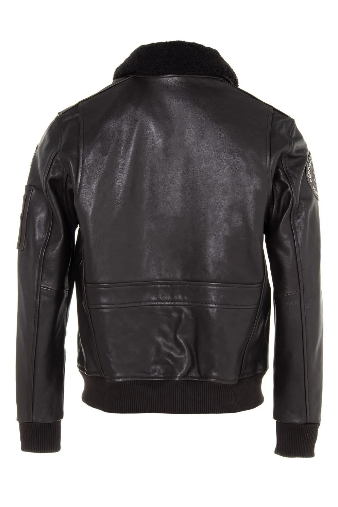 Blouson Homme Marine Nationale Anm Fur Cow Air Milled Brown