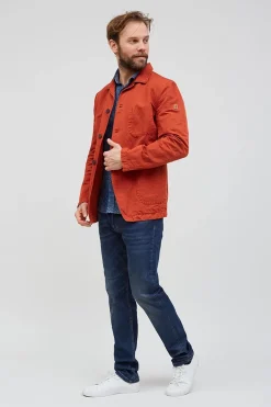 Blouson Homme Mcs Gmvest_C045 303 Rouge Brique
