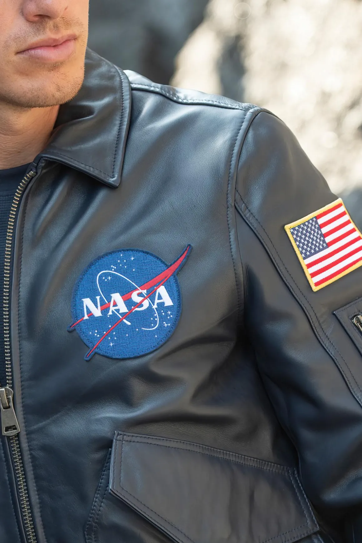 Blouson Homme Nasa Columbia Navy