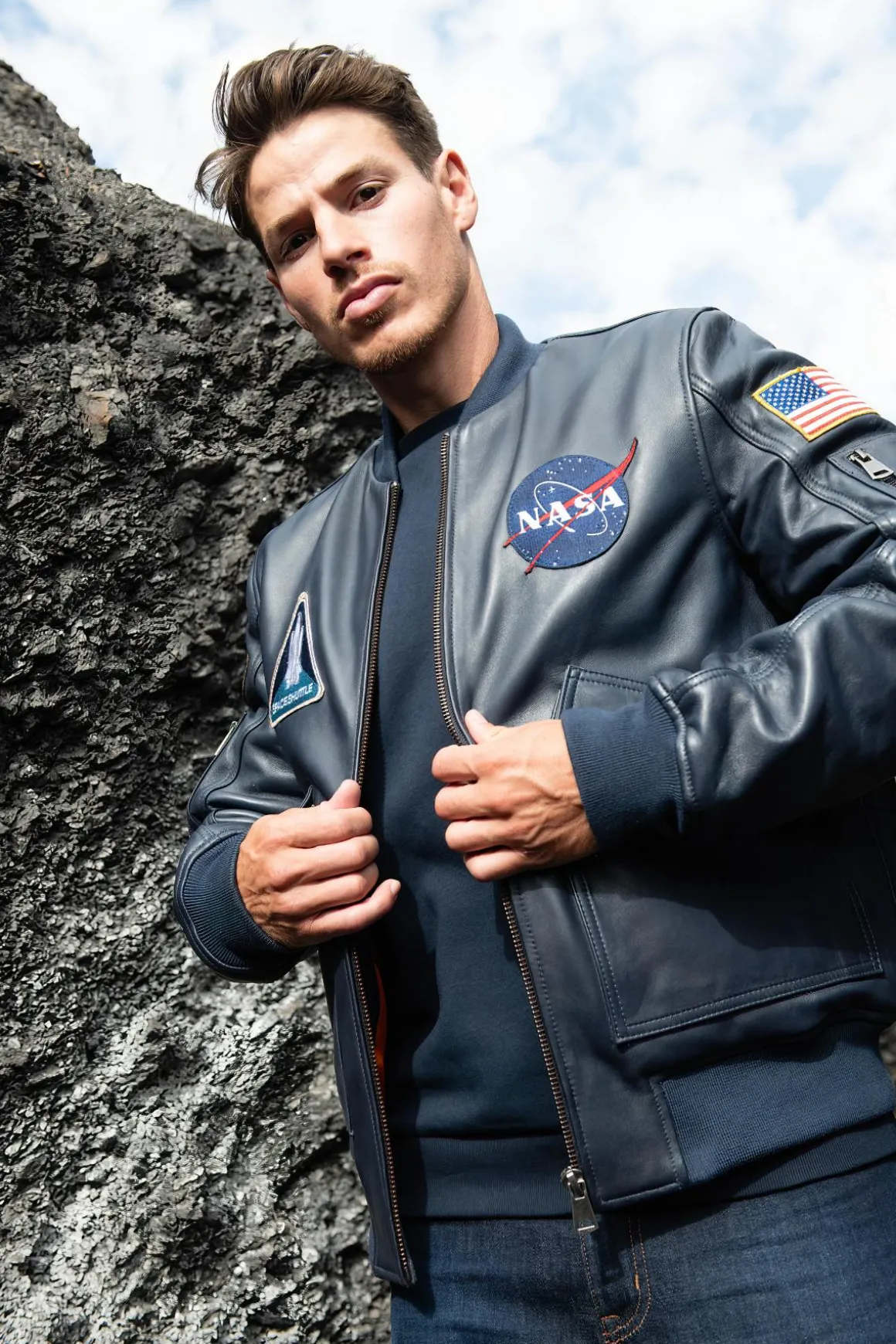 Blouson Homme Nasa Odyssey Navy Blue