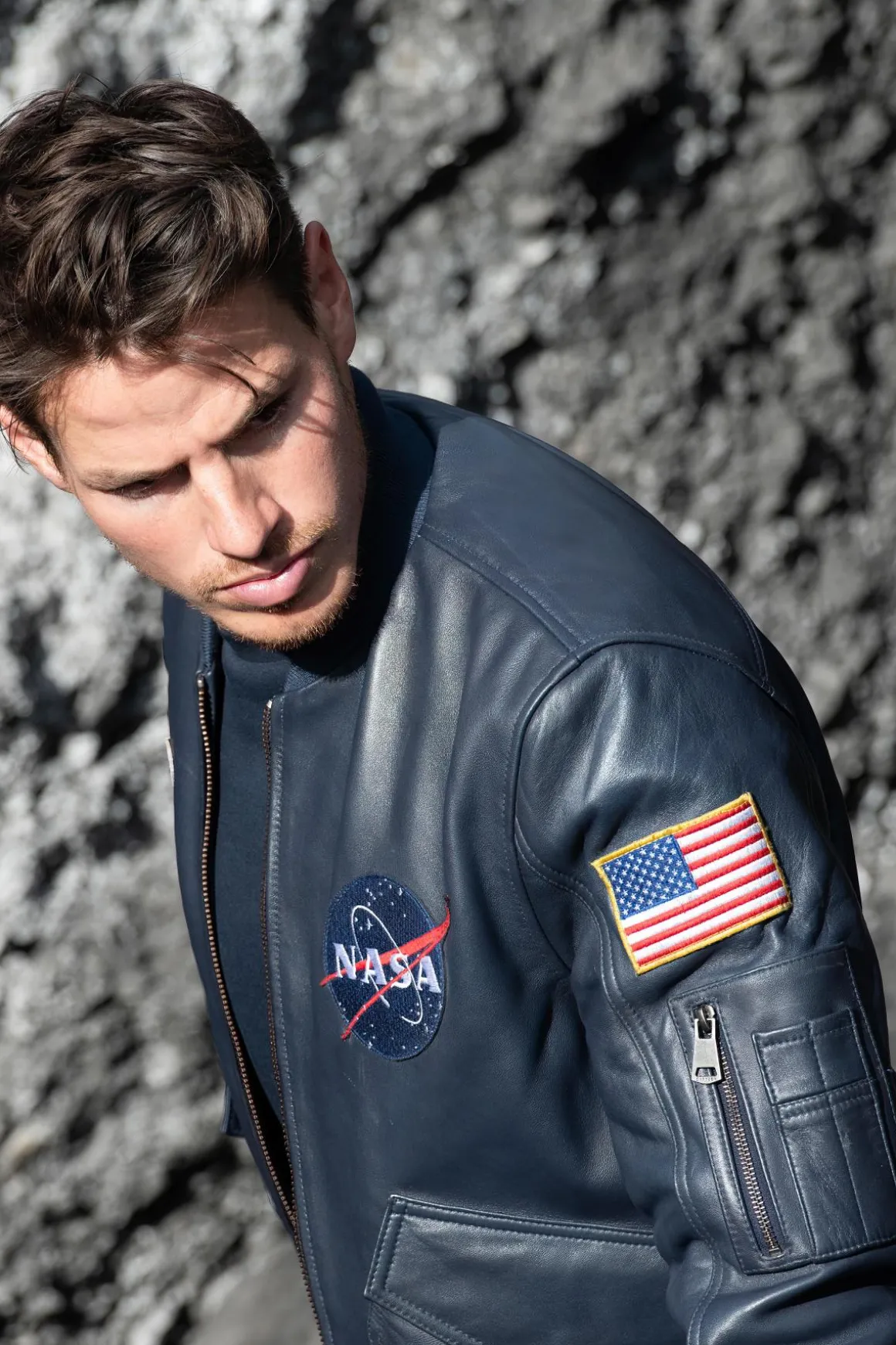 Blouson Homme Nasa Odyssey Navy Blue