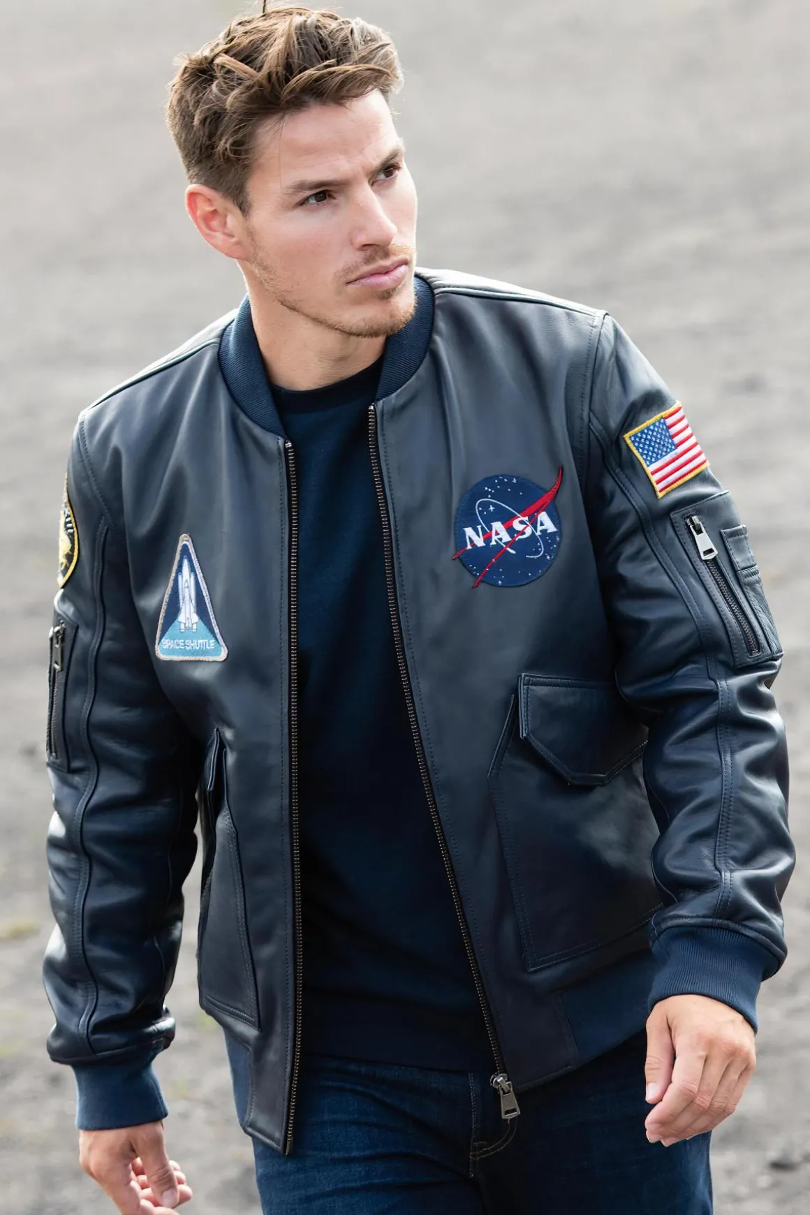 Blouson Homme Nasa Odyssey Navy Blue