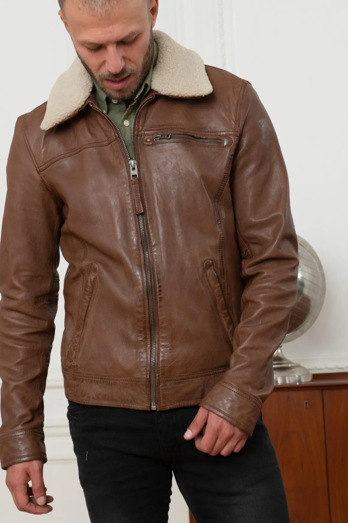 Blouson Homme Oakwood Colt Tan 515