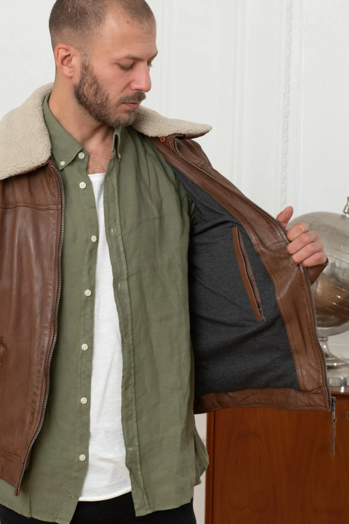 Blouson Homme Oakwood Colt Tan 515