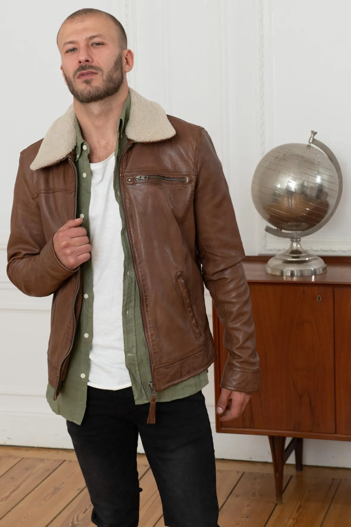 Blouson Homme Oakwood Colt Tan 515