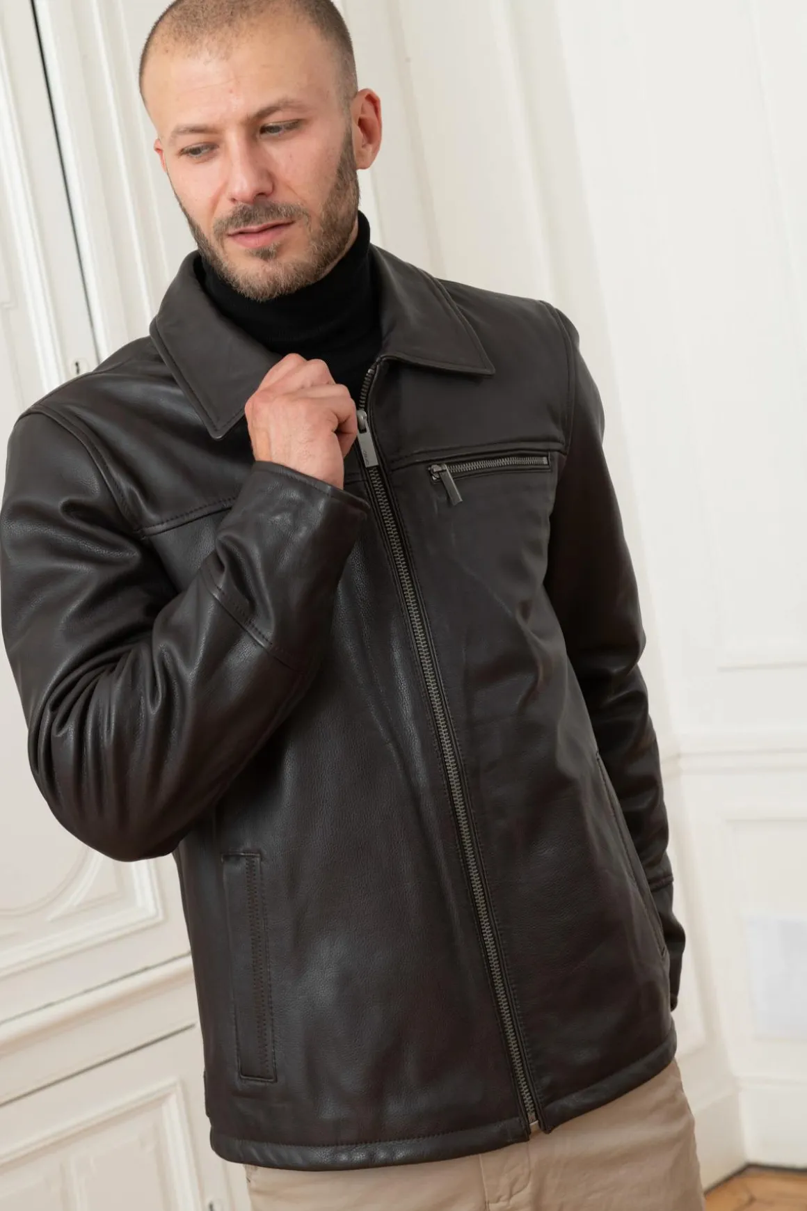 Blouson Homme Oakwood Crawford Marron 502