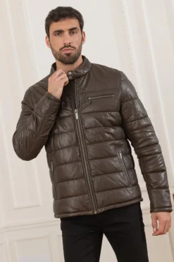 Blouson Homme Oakwood Edwin Marron Fonce 504