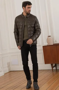 Blouson Homme Oakwood Edwin Marron Fonce 504