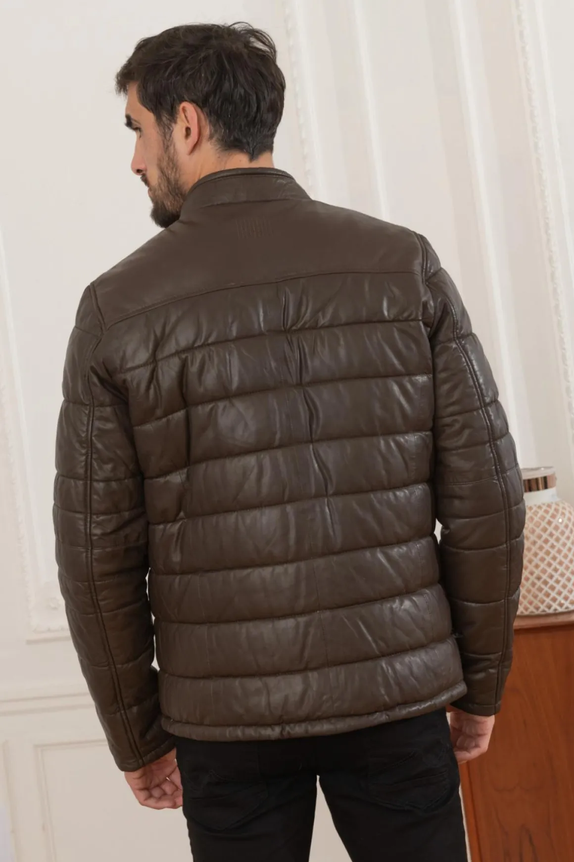 Blouson Homme Oakwood Edwin Marron Fonce 504
