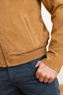 Blouson Homme Oakwood Filip Goat Suede Tan 515