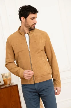 Blouson Homme Oakwood Filip Goat Suede Tan 515
