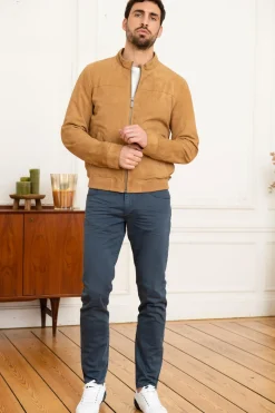 Blouson Homme Oakwood Filip Goat Suede Tan 515