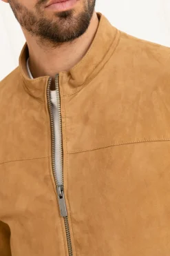 Blouson Homme Oakwood Filip Goat Suede Tan 515
