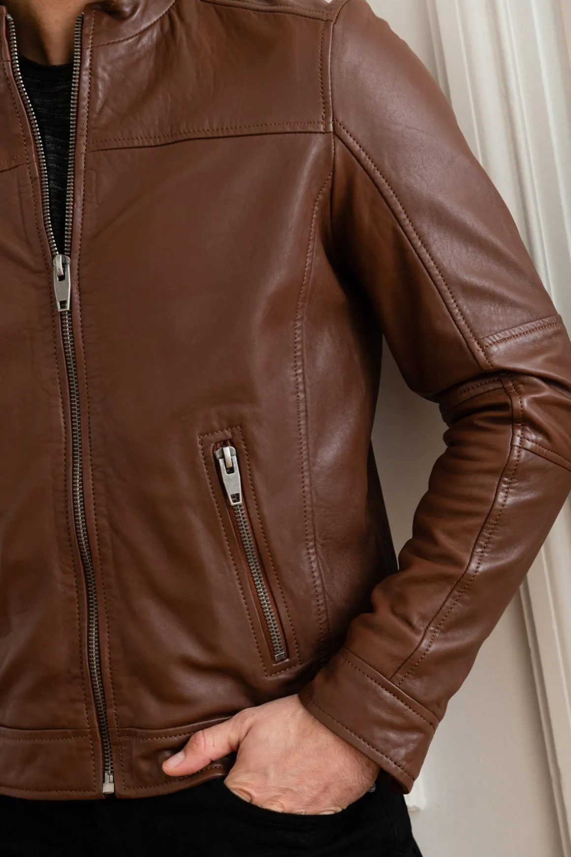 Blouson Homme Oakwood Hub 6 Marron Clair 503