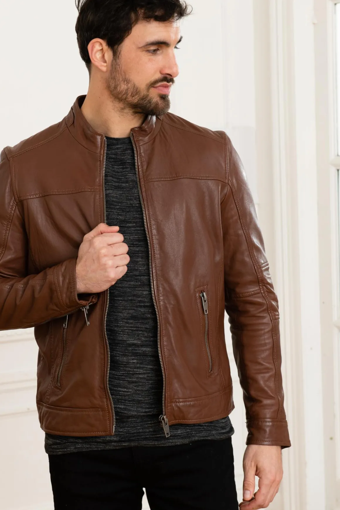 Blouson Homme Oakwood Hub 6 Marron Clair 503