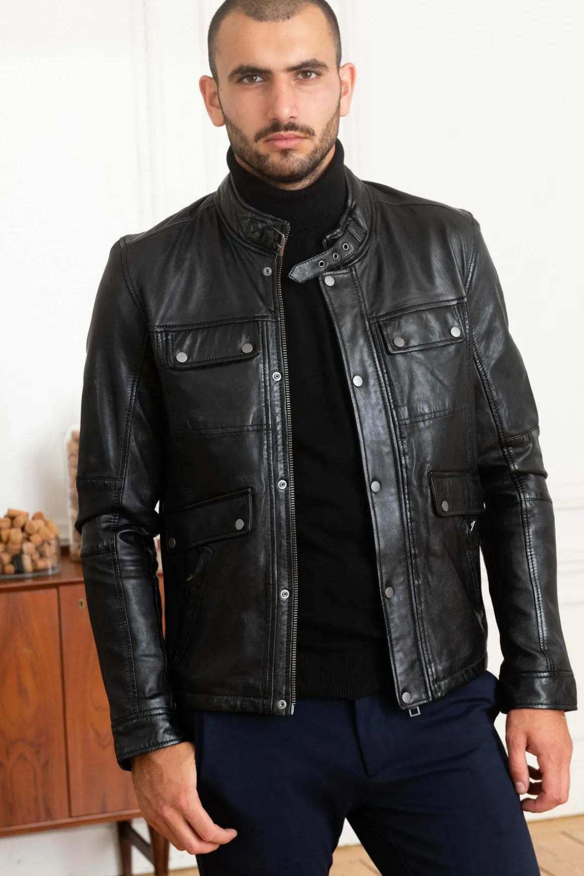 Blouson Homme Oakwood Trucker Noir 501
