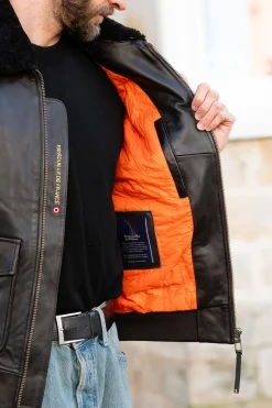 Blouson Homme Patrouille De France A-2 Elite Brown