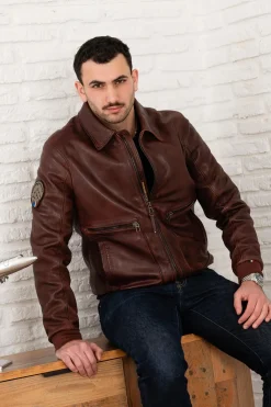 Blouson Homme Patrouille De France Firefly Earth Cognac