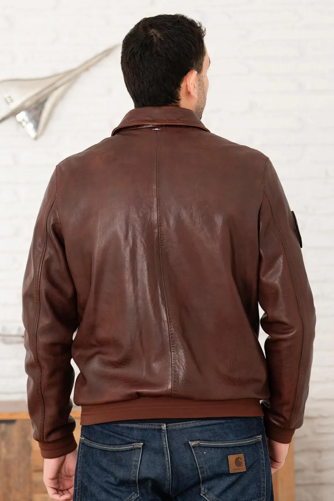 Blouson Homme Patrouille De France Firefly Earth Cognac