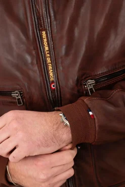 Blouson Homme Patrouille De France Firefly Earth Cognac