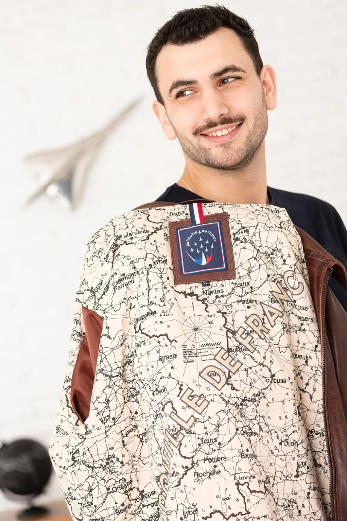 Blouson Homme Patrouille De France Firefly Earth Cognac