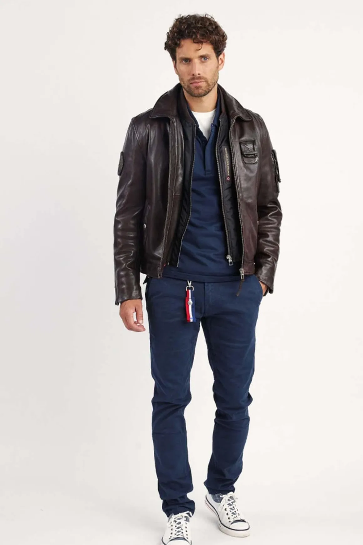 Blouson Homme Patrouille De France Jaegger Alpha Brown