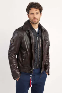 Blouson Homme Patrouille De France Jaegger Alpha Brown