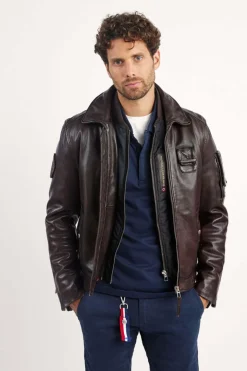 Blouson Homme Patrouille De France Jaegger Alpha Brown