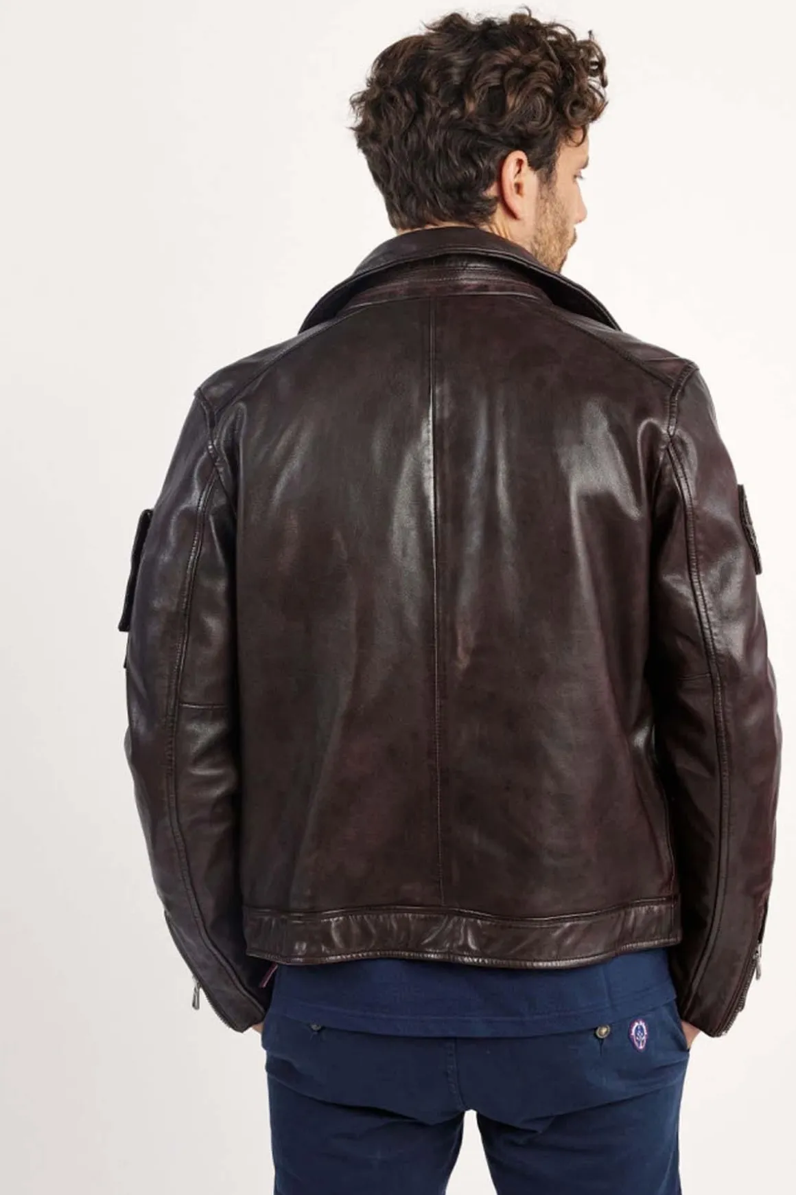 Blouson Homme Patrouille De France Jaegger Alpha Brown