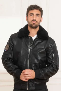 Blouson Homme Patrouille De France Official 70 Alpha Black