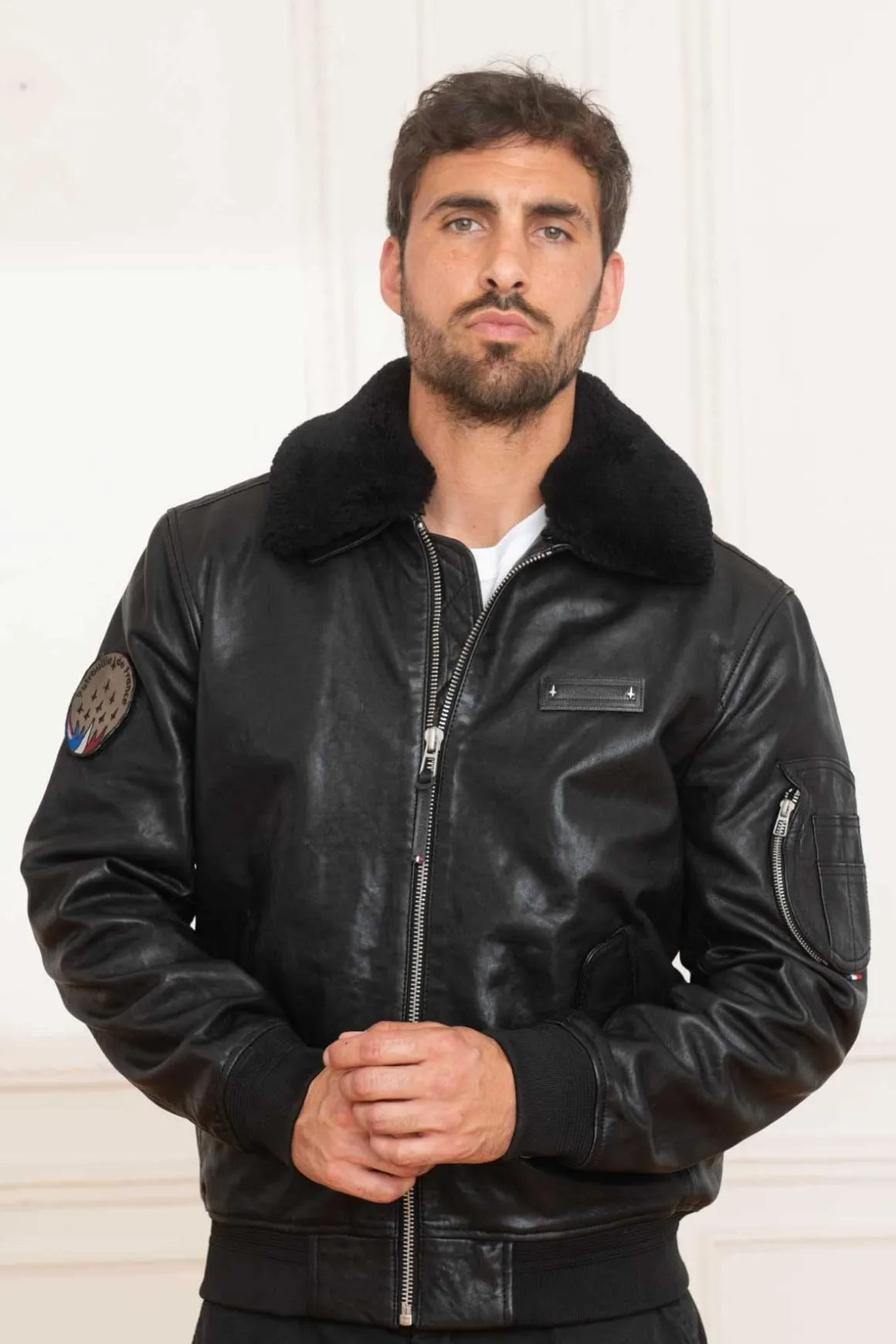Blouson Homme Patrouille De France Official 70 Alpha Black