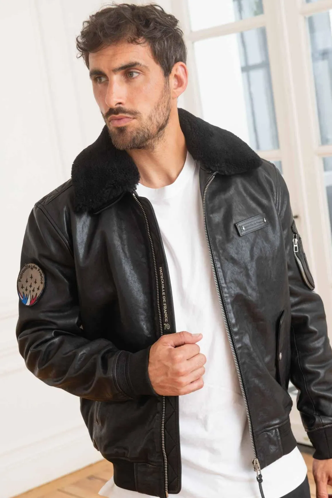 Blouson Homme Patrouille De France Official 70 Alpha Black