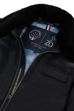 Blouson Homme Patrouille De France Official 70 Alpha Black