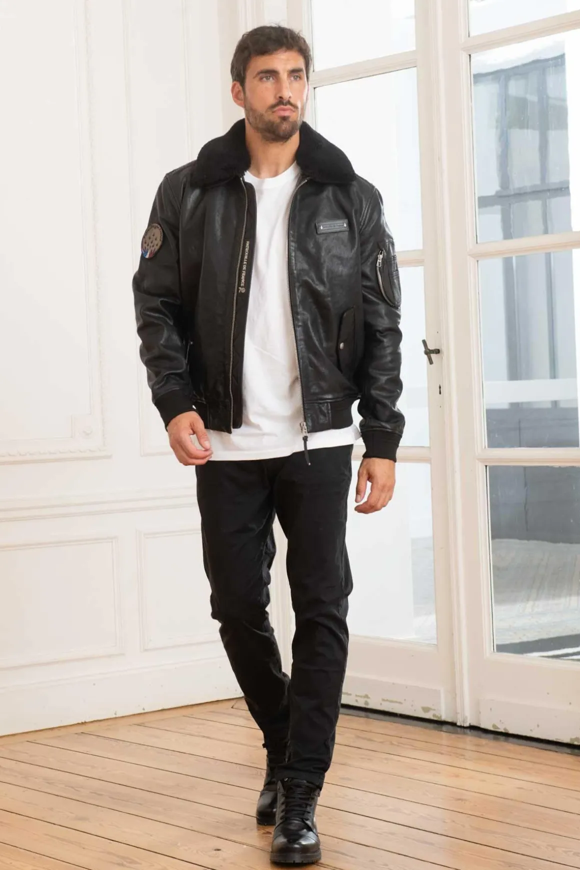 Blouson Homme Patrouille De France Official 70 Alpha Black