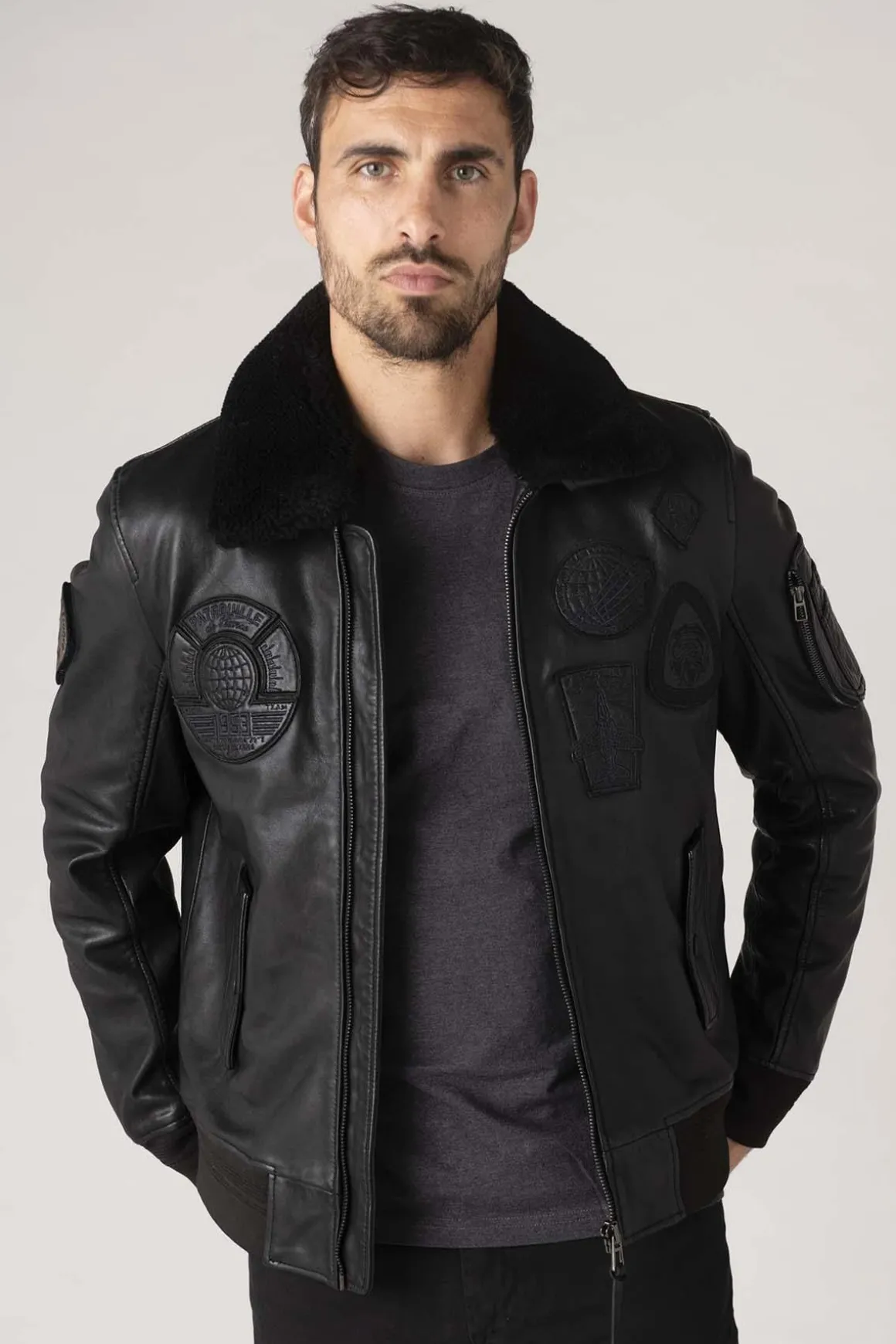 Blouson Homme Patrouille De France Legion Alpha Black