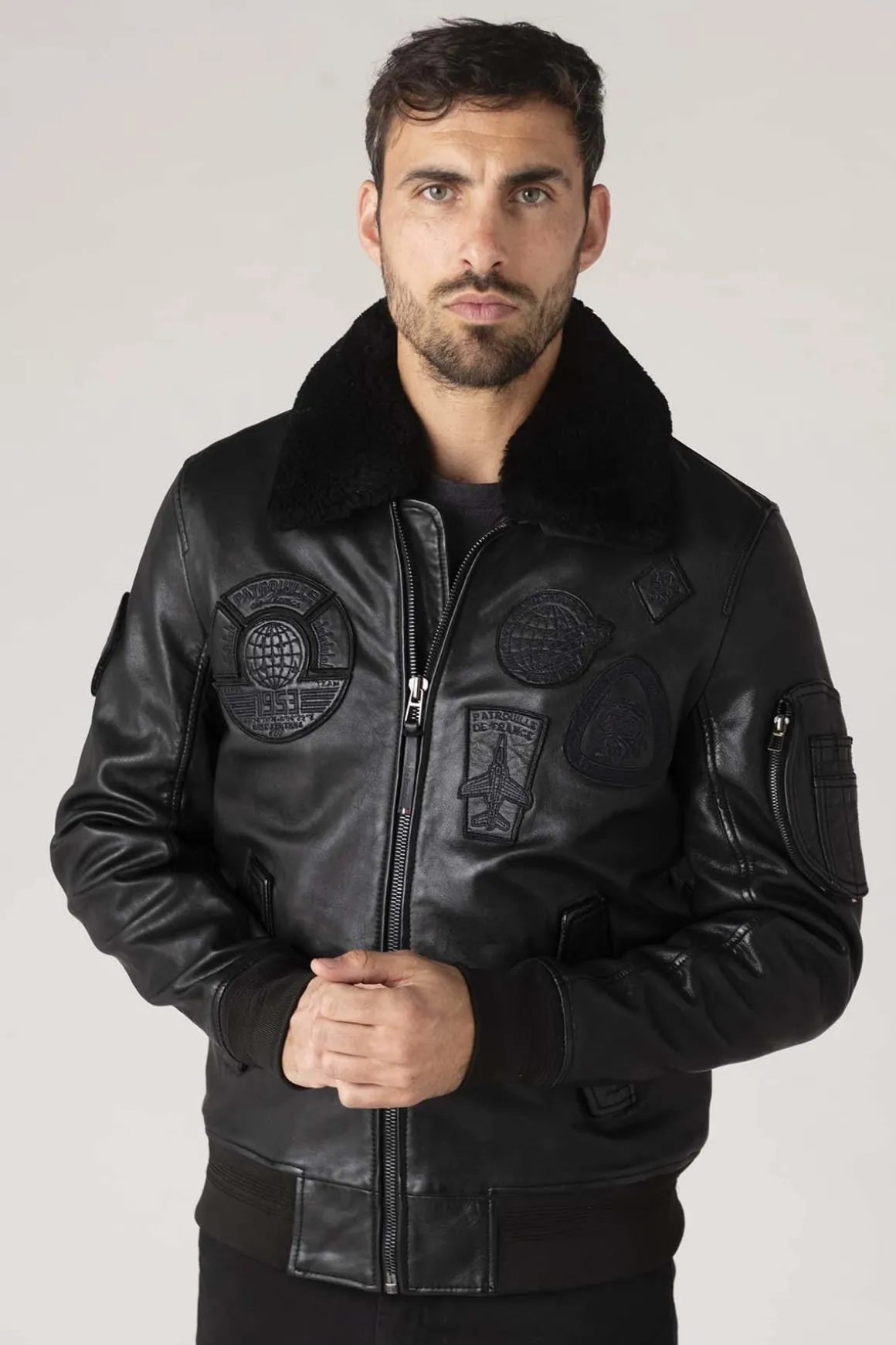 Blouson Homme Patrouille De France Legion Alpha Black