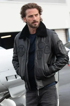 Blouson Homme Patrouille De France Legion Alpha Black