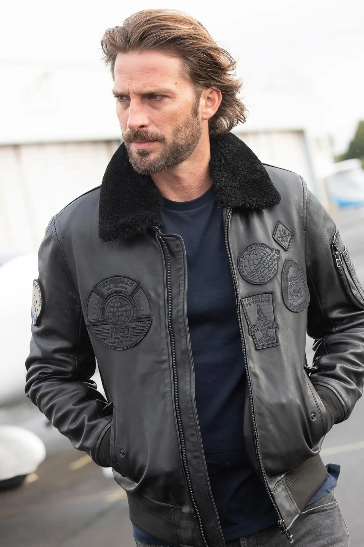 Blouson Homme Patrouille De France Legion Alpha Black